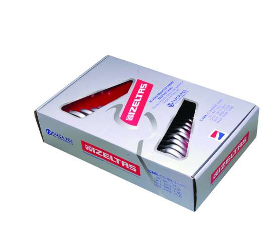 İzeltaş 0100002112 İki Ağız Anahtar Takımı Kısa Boy 12 Parça, 8691150113959