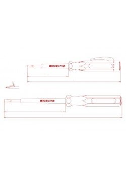 İzeltaş 4550170135 Elektrik Kontrol Kalemi (Düz Uçlu) 135 mm