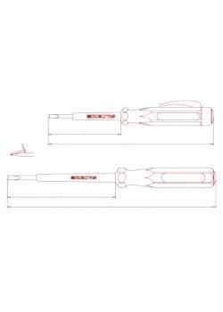 İzeltaş 4550170190 Elektrik Kontrol Kalemi (Düz Uçlu) 190 mm
