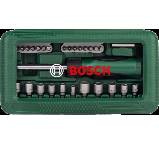 Bosch 46 Parça Tornavidalı Vidalama ve Lokma Ucu Seti, 3165140416221