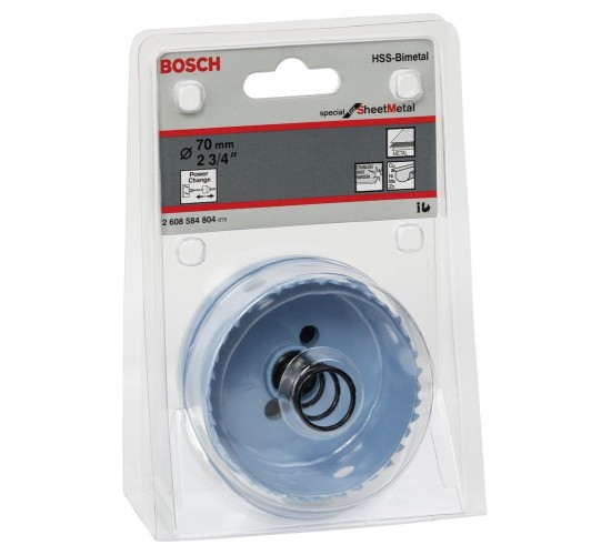 Bosch Special Serisi Metal Ve Inox Malzemeler için Delik Açma Testeresi 70 mm, 3165140376259