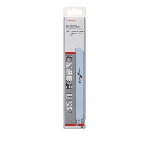 Bosch Heavy Serisi Metal için Panter Testere Bıçağı S 1126 CHF - 25'li