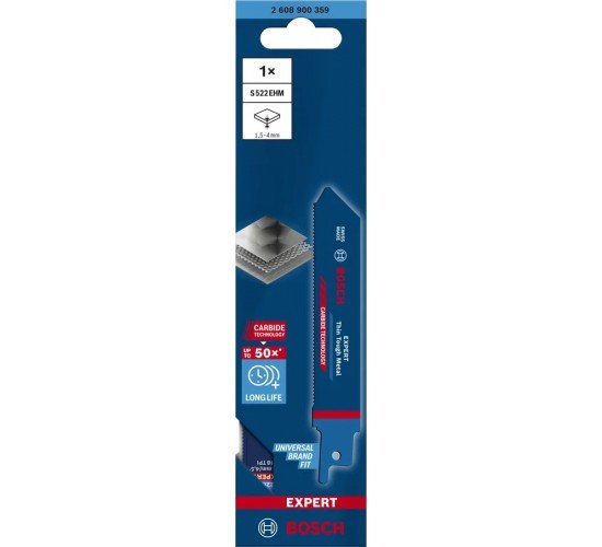 Bosch EXPERT Panter Testere ThinToughMetal S522EHM 1'li