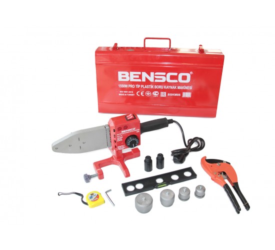 Bensco BSKM05 1550Watt Pro Tip Plastik Boru Kaynak Makinesi, 8683347920228