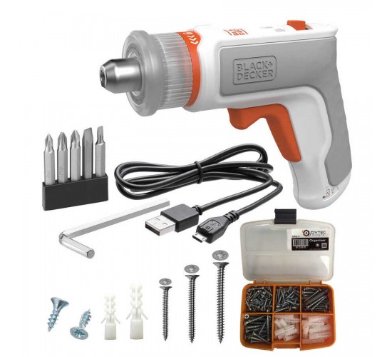 Black & Decker BCRTA01 Li-ion Vidalama +7 Parça Aksesuar