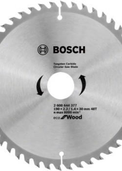 Bosch Eco For Wood Ahşap Daire Testere 190 X 2.2/1.4 X 30 mm 48 Diş
