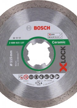 Bosch X-LOCK Standard Seri Seramik İçin Elmas Kesme Diski 115 mm