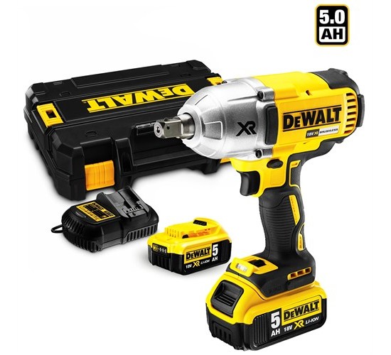 Dewalt DCF899P2 18Volt/5.0Ah Li-ion Çift Akülü Profesyonel Somun Sıkma, 5035048548011