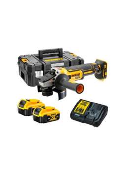 Dewalt DCG405P2 18V 5.0 Ah Li-ion 125 mm Kömürsüz Çift Akülü Avuç Taşlama