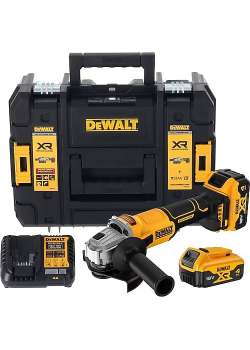 Dewalt DCG407M2T 18V 4.0 Ah Li-ion 125 mm Kömürsüz Çift Akülü Avuç Taşlama