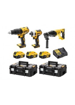 Dewalt DCK369M3T 18V XR 4.0 AH Li-ion Kömürsüz Kombinasyon 3 Parça Kit
