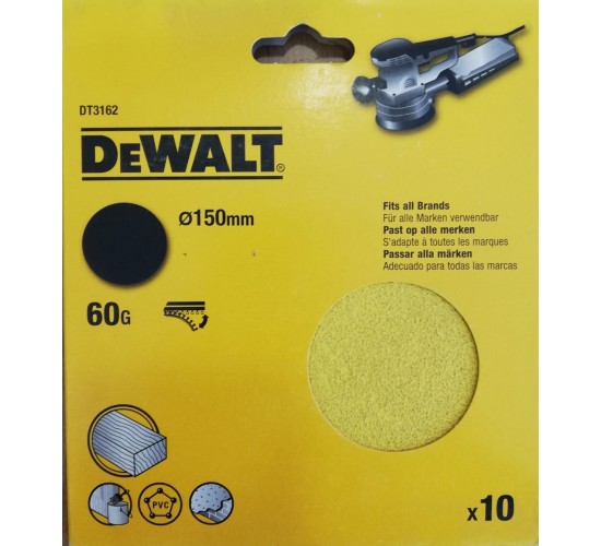 Dewalt DT3162 150mm Zımpara Kağıdı, 5035048067888