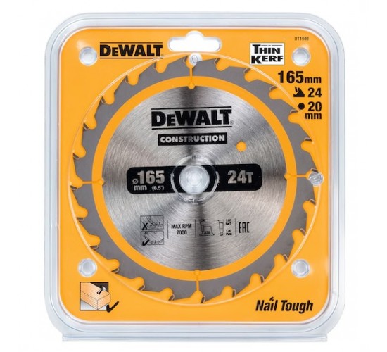 Dewalt DT1949 Daire Testere Bıçağı 165 x 20 mm