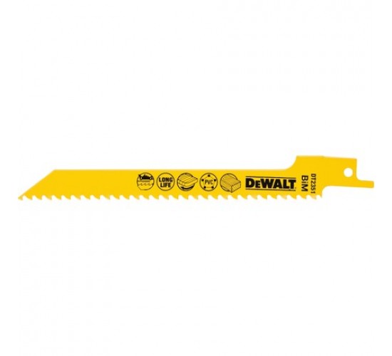 Dewalt DT2351 Ahşap Kesim Tilki Kuyruğu Testere Bıçağı Ahşap,Plastik 5 Adet, 5035048033319