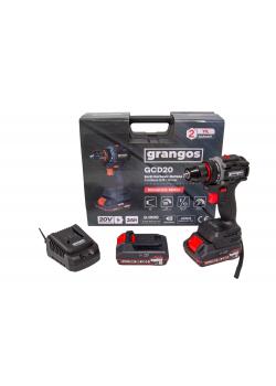 Grangos GCD20-T2 20V 2 Ah Çift Akülü Darbesiz Matkap Vidalama