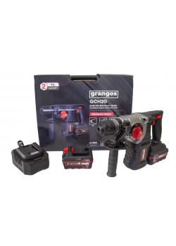 Grangos GCH20-F2 20V 5 Ah Çift Akülü SDS-Plus Kırıcı/Delici Grangos GCH20-F2 20V 5 Ah Çift Akülü SDS-Plus Kırıcı/Delici