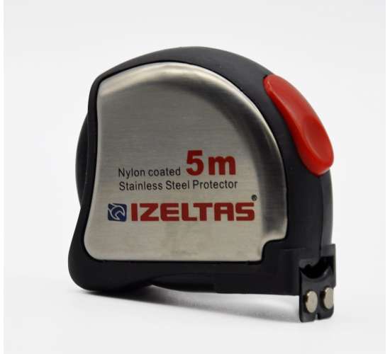 İzeltaş 0588150015 Krom Şerit Metre 5 m, 8691150881131