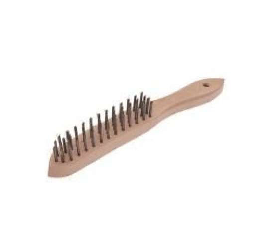 İzeltaş 0741550006 6 Sıralı Tel Fırça Ağaç Saplı, 8691150980568