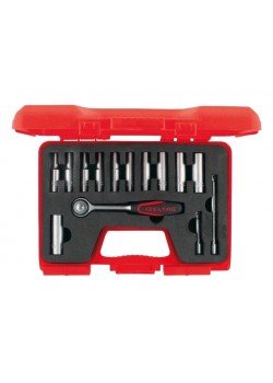 İzeltaş 1107006014 1/4" Altı Köşe Derin Lokma Takımı 14 Parça