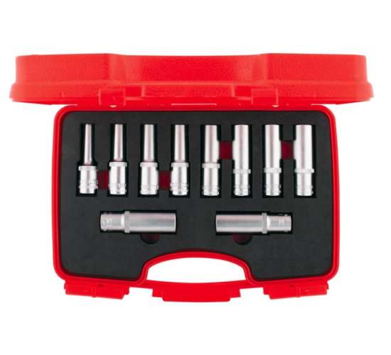 İzeltaş 1108 00 6010 1/2'' Altı Köşe Derin Lokma Takımı 10 Parça, 8691150208495