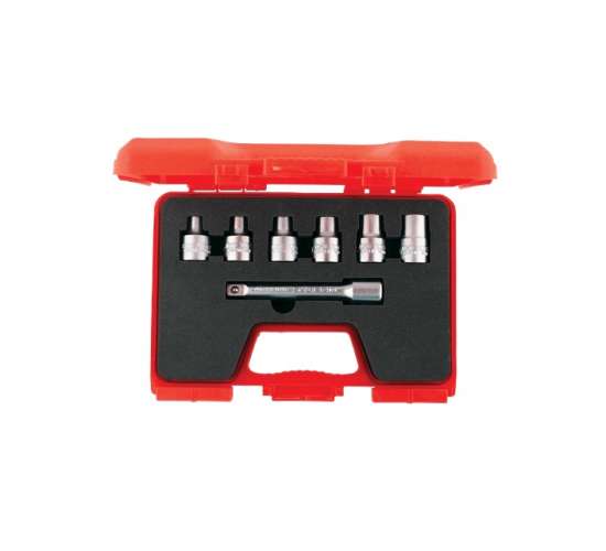 İzeltaş 1113 00 6007 1/2'' Star (Torx®) Lokma Anahtar Takımı 7 Parça, 8691150209515