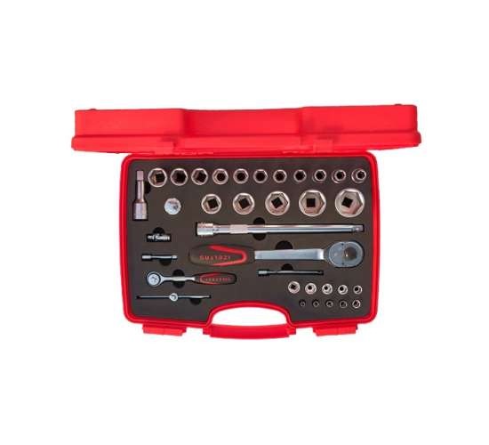 İzeltaş 1113001038 1/4''-1/2'' Altı Köşe Lokma Anahtar Takımı 35 Parça, 8691150209607