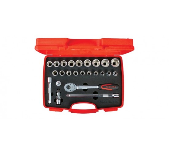 İzeltaş 1113002024 1/2" Altı Köşe Lokma Anahtar Takımı 24 Parça, 8691150974475