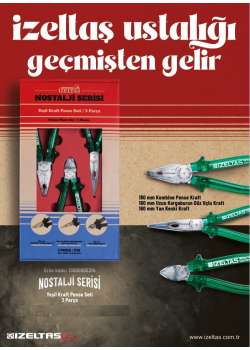 İzeltaş 13000005314 Nostalji Serisi Kraft Pense Seti 3 Parça