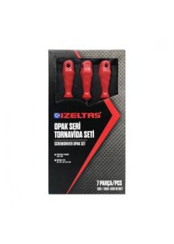 İzeltaş 4300008107 Opak Seri Tornavida Seti 7 Parça İzeltaş 4300008107 Opak Seri Tornavida Seti 7 Parça