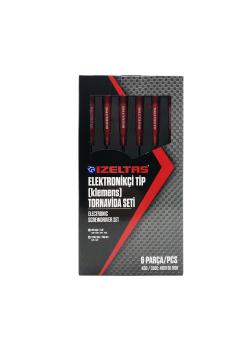 İzeltaş 4500008106 Elektronikçi Tip Klemens Tornavida Seti 6 Parça İzeltaş 4500008106 Elektronikçi Tip Klemens Tornavida Seti 6 Parça
