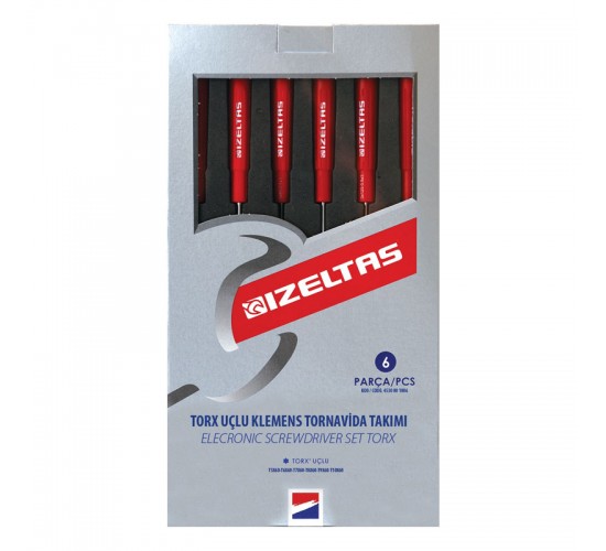 İzeltaş 4530001006 Torx Uçlu Klemens Tornavida Takımı 6 Parça, 8691150998310