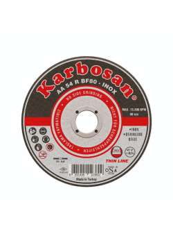 Karbosan 910380 Paslanmaz Çelik (Inox) Kesme Diski 115 x 1.0 x 22.23 mm - 25'li Paket