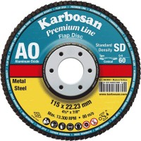 Karbosan 982980 Premium Line AO Standart Yoğunluk Flap Disk 115 mm 60 Kum - 10'lu Paket