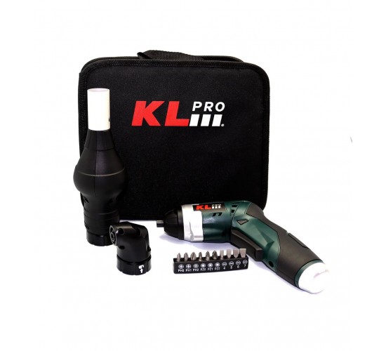 KL PRO KLNM3413 3.6Volt /1,3Ah Li-ion Şarjlı Tornavida + Köşe Adaptörü + Barbekü, 8699956805085