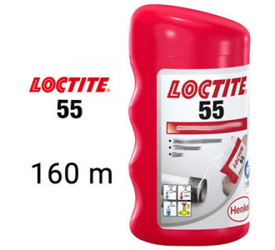 Loctite 55 Boru ve Dişli Sızdırmazlık İpi Teflon Bant 160 Metre, 4002872014112