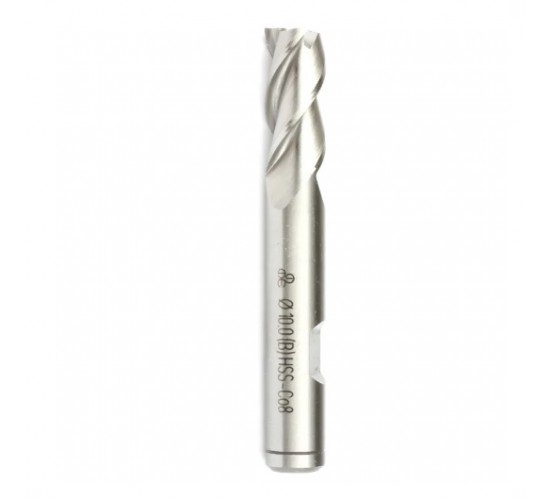 Makina Takım HSS-E (%8 Co) DIN 844 Silindirik Saplı Parmak Freze - Kısa BN 3 mm