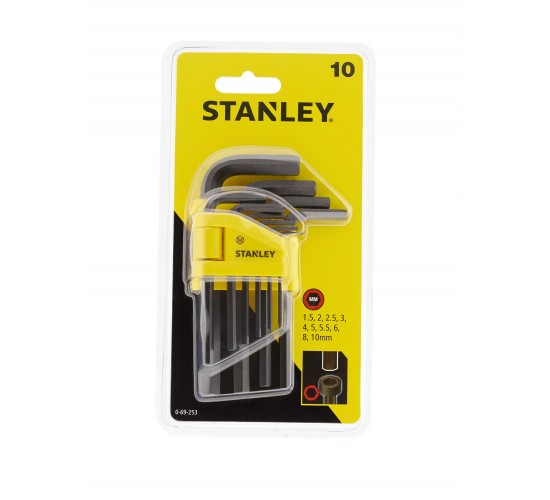 Stanley 0-69-253 10 Parça Allen Anahtar Takımı, 3253560692537