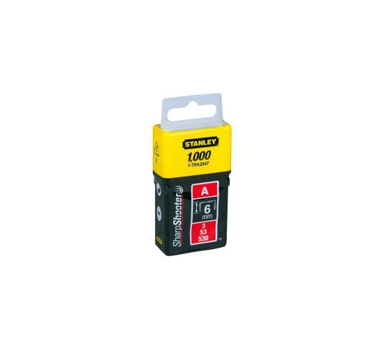 Stanley 1-TRA204T A Serisi Hafif Hizmet Zımba Teli 6 mm, 3253561053887