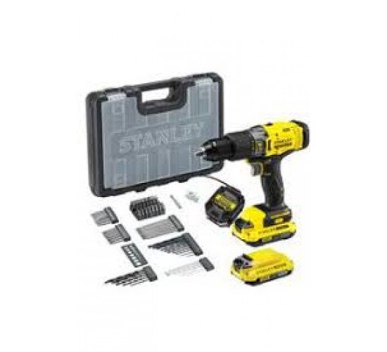 Stanley SCD718D2A 18V 2.0 Ah V20 Çift Akülü Darbeli Matkap Kiti