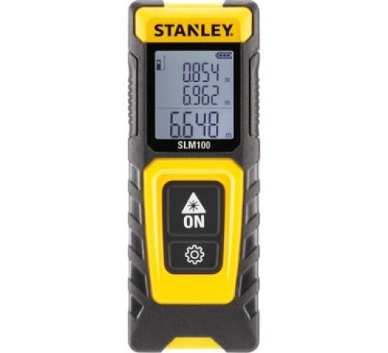 Stanley SLM100 Lazer Mesafe Ölçer 30 Metre, 3253560771003