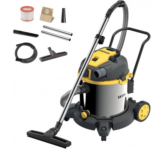 Stanley SXVC50XTDE 1600 W 50 LT Islak/Kuru Elektrikli Süpürge